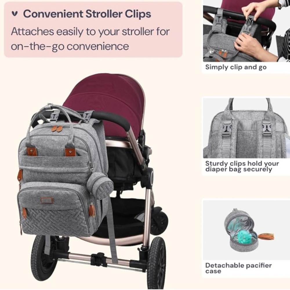 BabbleRoo Diaper Bag Backpack